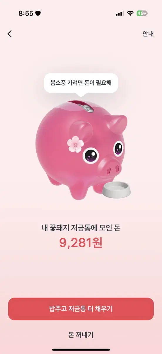 토스 돼지 저금통 해주시면 500원 드려요 !